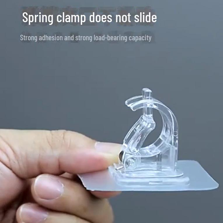 Bezdotykowy teleskopowy drążek do zasłon i samoprzylepne haczyki ścienne