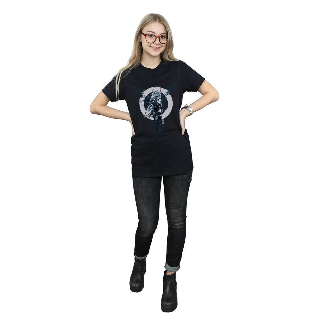 Marvel Womens/Ladies Thor Circle Cotton Boyfriend T-Shirt