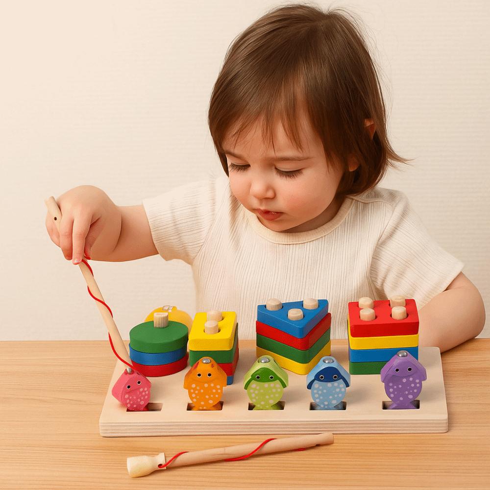 Color Recognition Matching Board Game Early Education Magnetic Fishing  Puzzle Toys  Learn Math