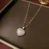 Women's Heart Zircon Necklace - Star & Moon Collection, Fashionable Clavicle Chain Jewelry, Inspired by Cross-border Internet Celebrity Styles.