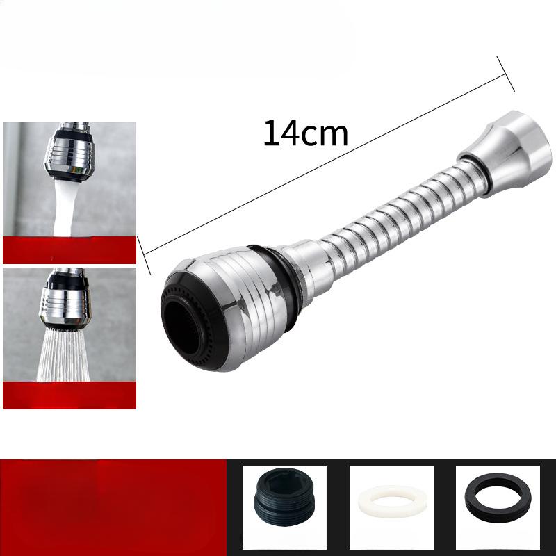 Baterie Cap anti-stropire Presurizat Filtru rotativ de 360 ​​de grade Aerator universal pentru robinet de bucătărie Extensie extinsă Economizor de apă