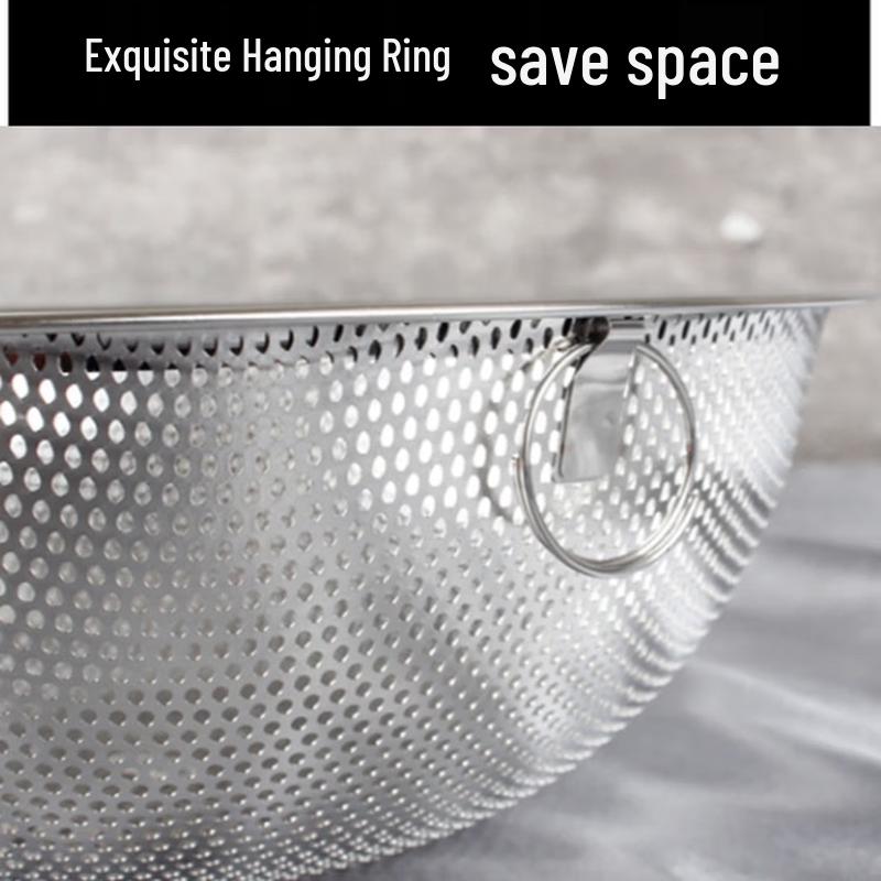 RuHan 316L Stainless Steel Colander & Rice Strainer