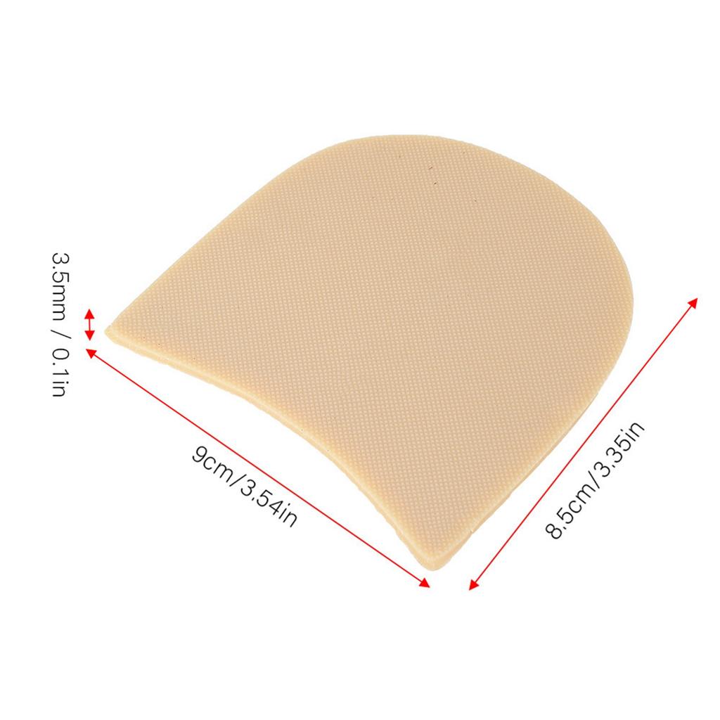 Rubber Anti Slip Sole Pad Replacement Thicken Sole Pad Shoe Repair Accessories (Black)