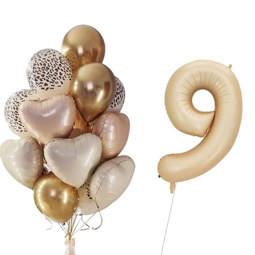 

Ветер 40 дюймов Карамельный крем Большой Алюминиевая пленка Цифровой Детский Взрослый День рождения Вечеринка Декоративный шар Caramel Digital Set 9