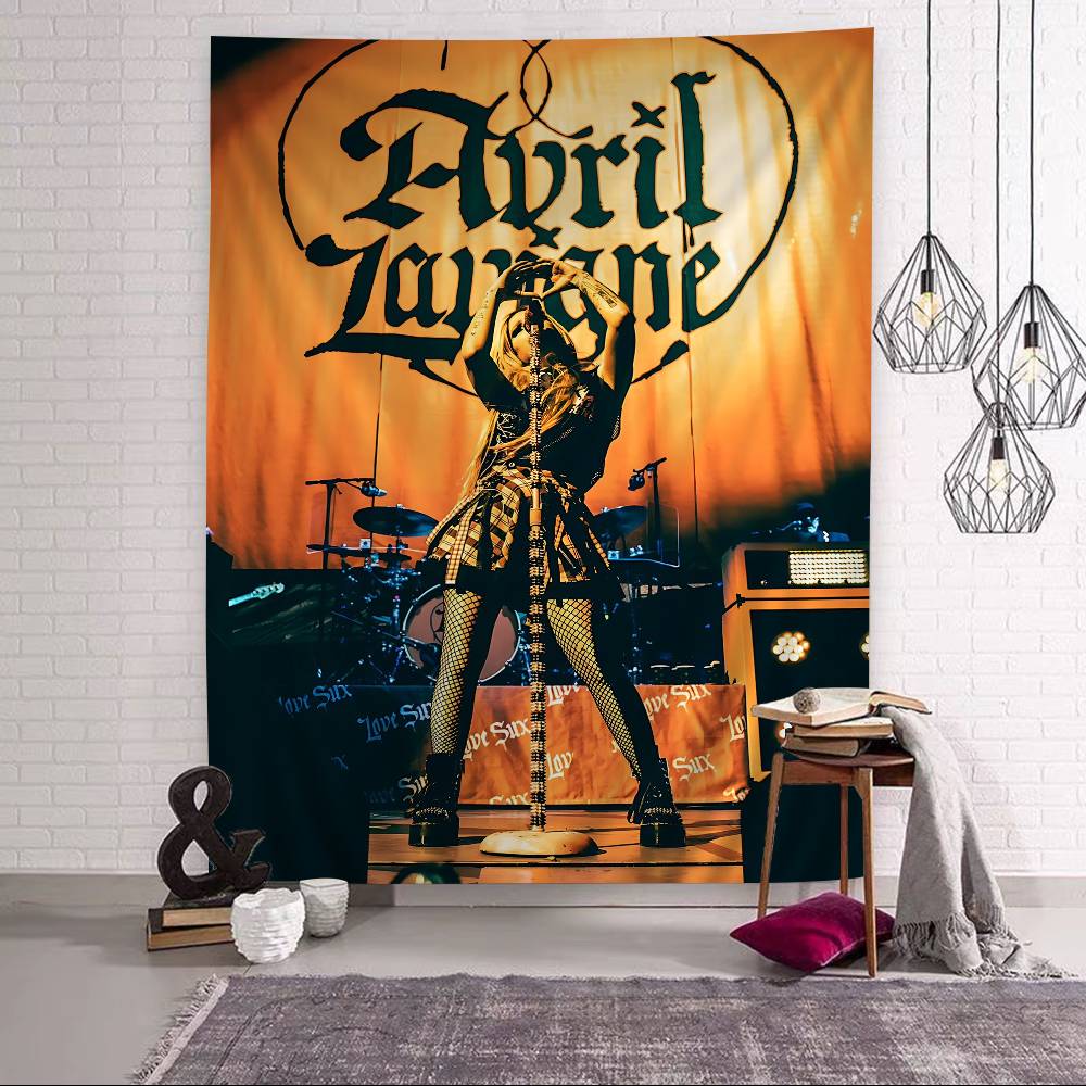 AAvril Singer Lavigne Arazzo Cartoon da Appendere alla Parete Decorazione Casa per la Casa