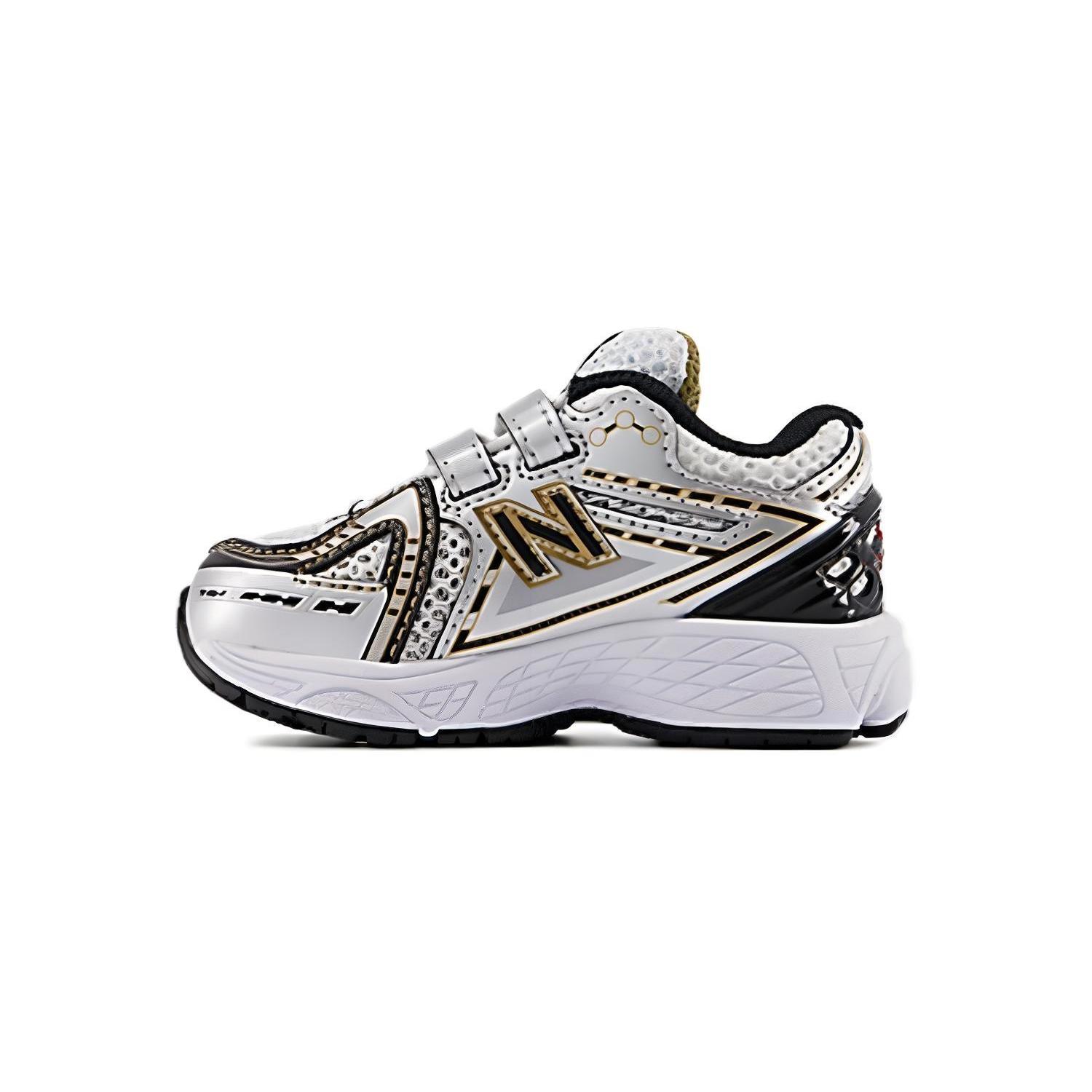 New Balance 1906 HOOK & LOOP Comfortable Cushioning Abrasion Resistant Low top Toddler Shoes Gold Silver IV1906RA Wide (W) 23.5
