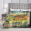 Pokemon Anime Kaart Charizard Deken Kwaliteit Warme Plaid Winter Picknick Huisdecoratie Grappig Sprei