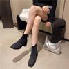 Fashion Women Ankle Short Boots Suede Chunky Fashion Mid Heels Shoes 2025 Winter Pumps New Trend Casual Cozy Woman Chelsea Botas Mujer