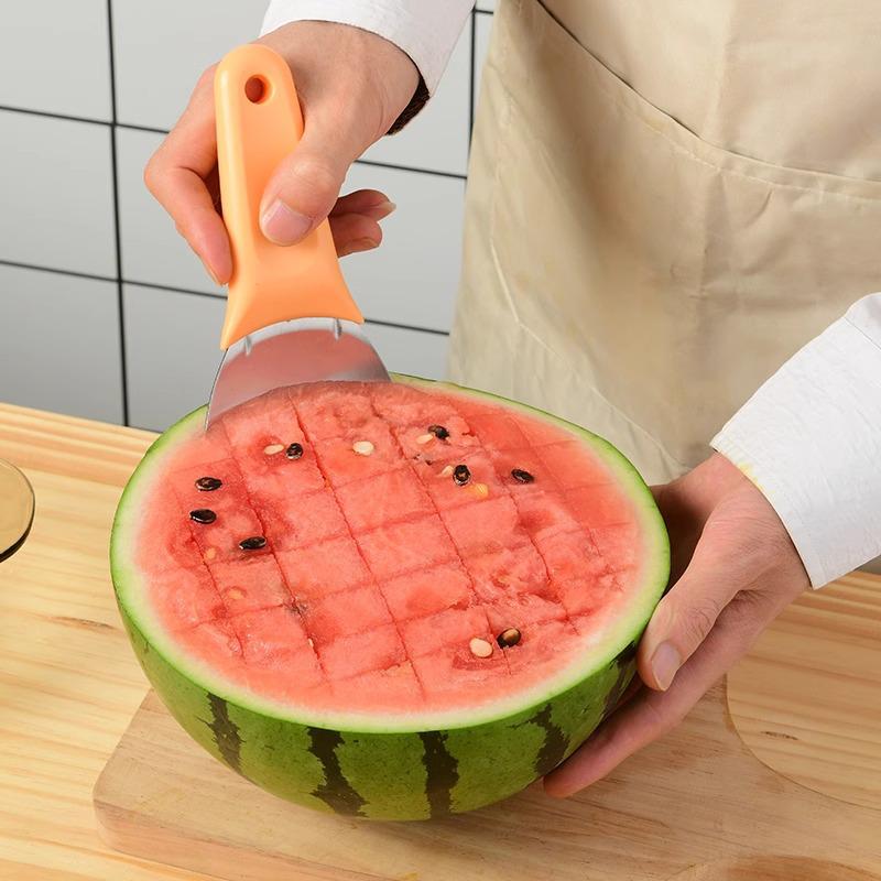 Stainless Steel Mango Cutter & Peeler, Fruit Divider, and Watermelon Slicer
