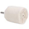 White Cloth Polishing Wheel Cylindrical Type Electric Drill Grinding Tools with Handle40mm