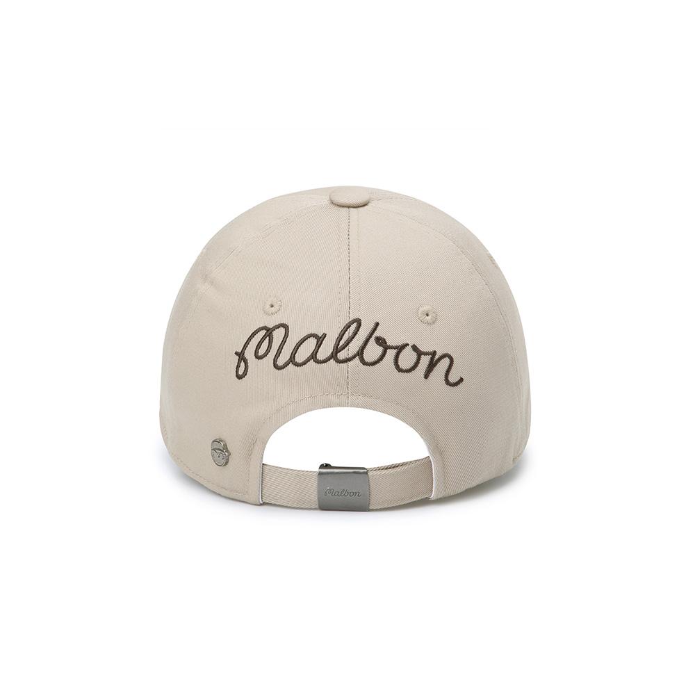 MALBON GOLF New Malbon Basic Bucket Ball Cap Beige