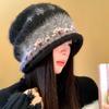 Winter Hat Fair Island Wind Curling Heap Knitted Hat Children's New Winter Big Head Circumference Versatile Warm Ear Protector Cold Hat