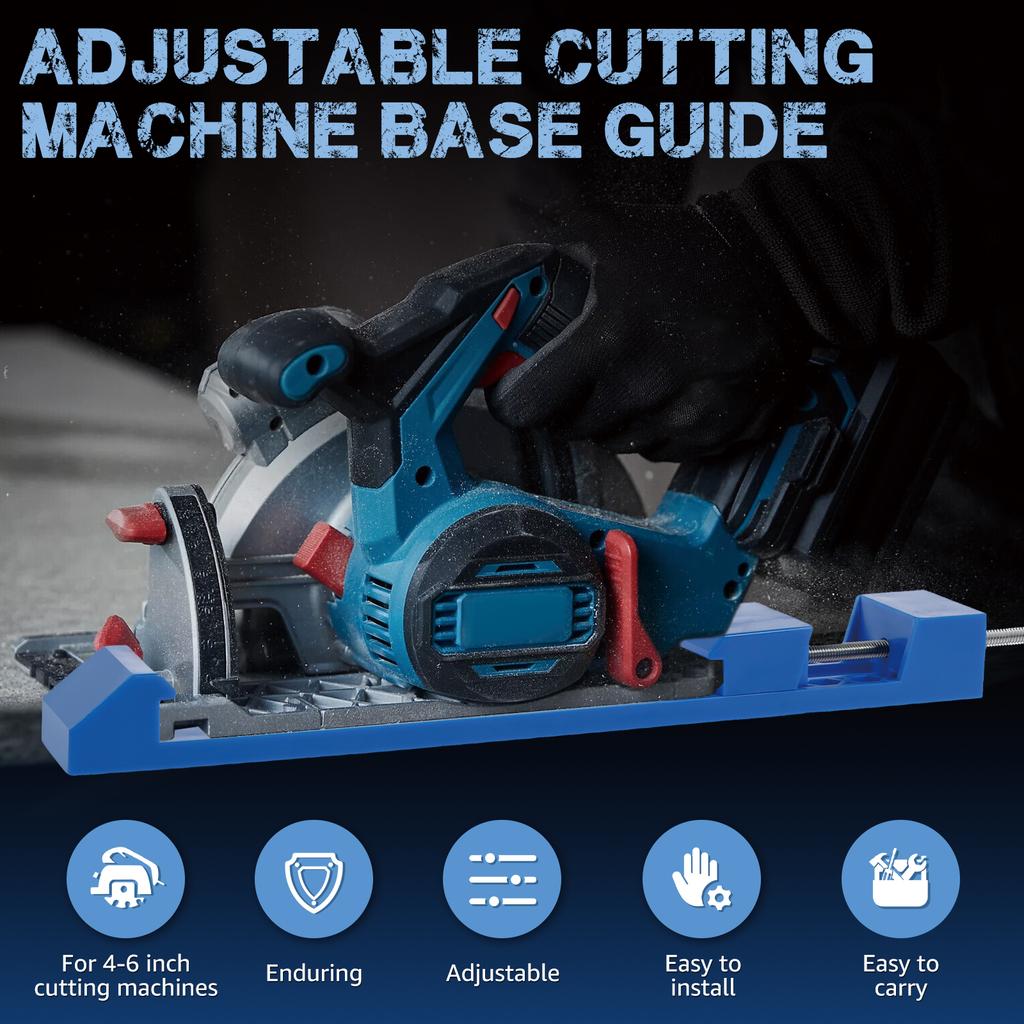 Precision Wood Cutting Guide Portable Electric Router Saw Clamp Guide Easy to Use Cutting Machine Milling Base Guide for Wood