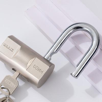 Stainless Steel Heavy Duty Padlock Waterproof Safely Security Lock Rust Proof with Keys Anti-theft Padlock