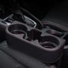 Car Leather Cup Holder Tray Side Pocket Vehicle For Benz Bmw Genesis Sorento Santa Fe Palisade Grandeur Gap Car Cup Holder