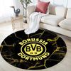 Borussia Dortmund,Round Area Rug,Carpet Rug for Living Room Bedroom Sofa Playroom Decor,Non-slip Floor Mat