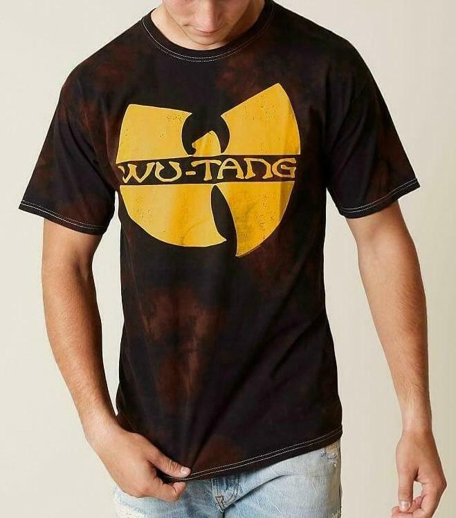 WU-TANG CLAN KLASSISCHES LOGO GEBLEICHTES GZA-RZA-ODB T-Shirt NEU 100% Authentisches Unisex T-Shirt