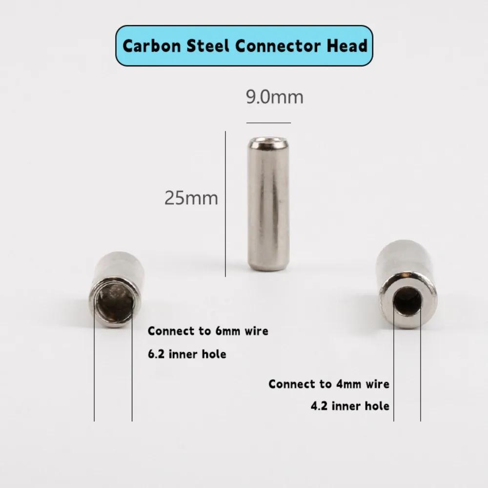Carbon Steel Wire Puller Connector Head Connect To 6mm Wire Cable Puller Accessories Automatic Thread Guide Electrician Tools