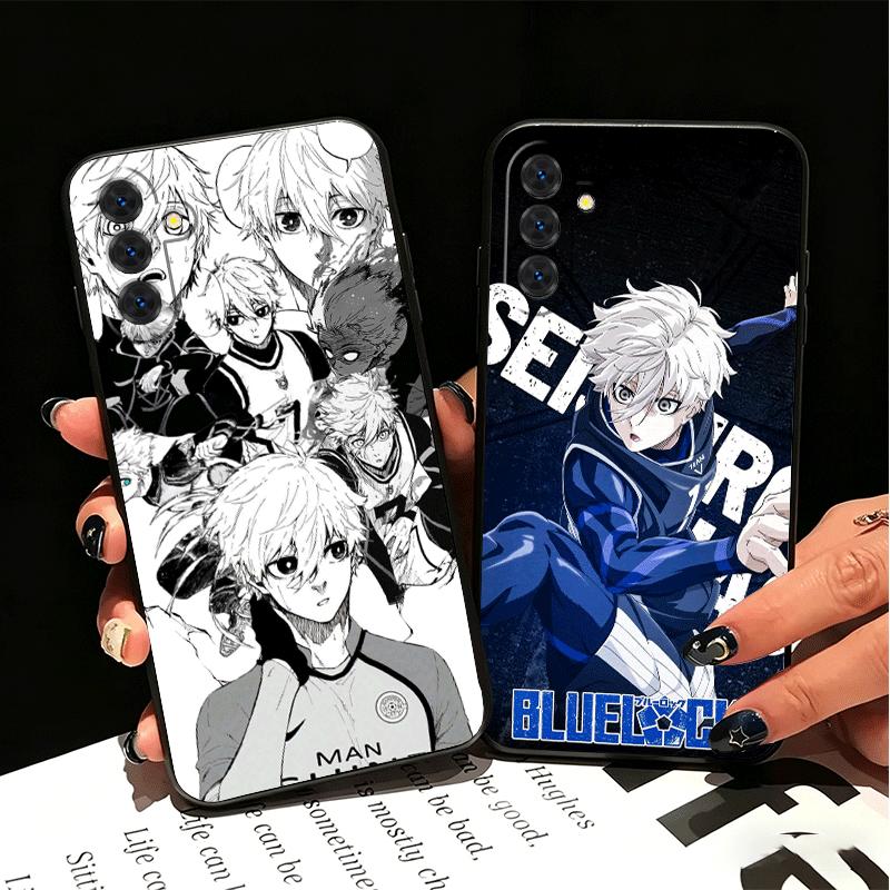 Blue L-Locks Nagi Seishiro Soft Phone Case for Samsung A17 A37 A57 A16 A26 A36 A56 A15 A25 A35 A55 A14 A24 A34 A54 A13 A23 A33 A
