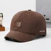 Adjustable Back Strap Leather Patch Baseball Cap Cotton Adjustable Cap Dad Hat  For Women Men