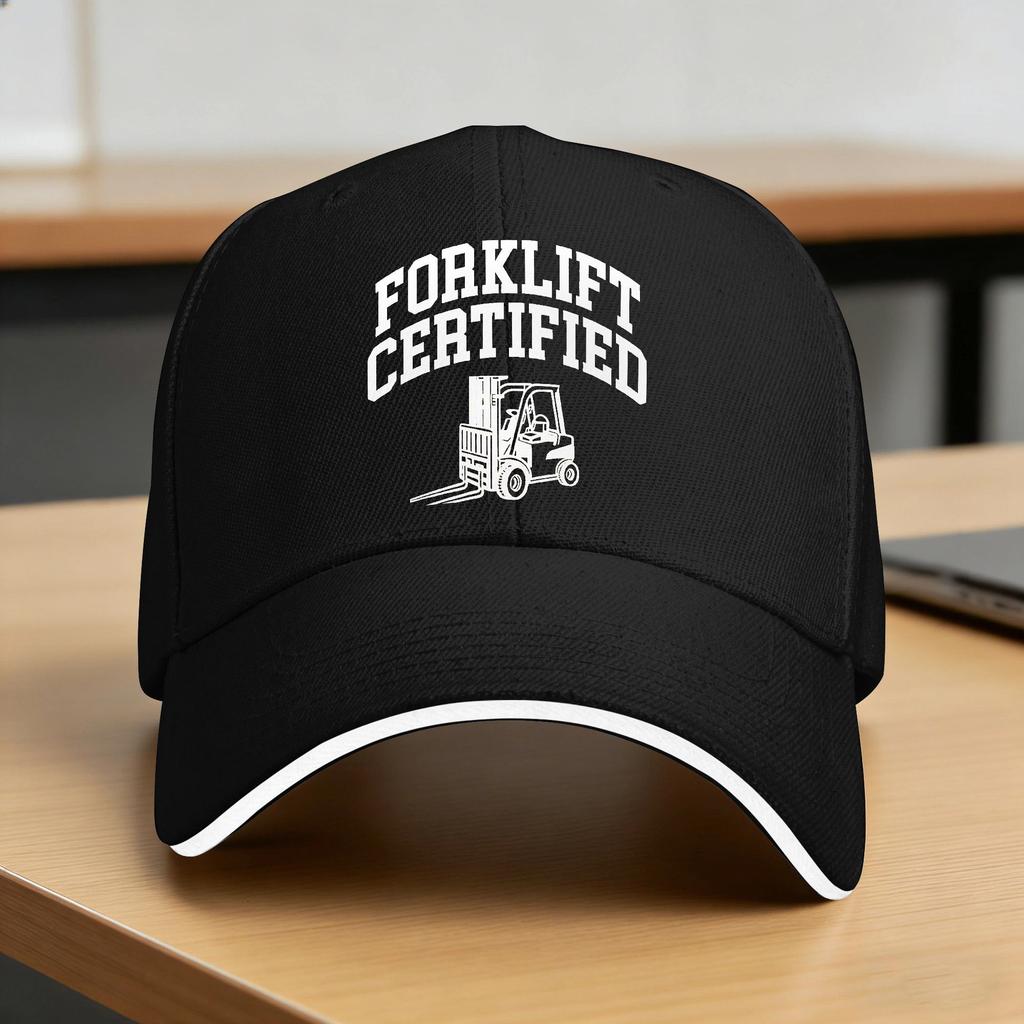 Gabelstaplerzertifiziert Meme Lässige Baseballkappe Outdoor-Sport Trucker-Hut Frühling Sonnenschutz Herren Damen Mode Baseballkappen
