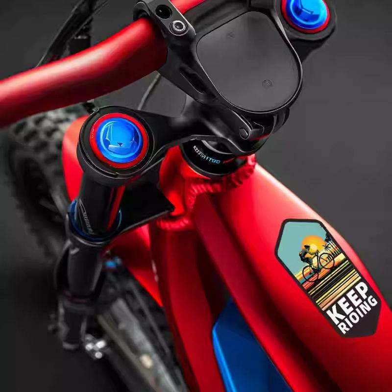 2 szt. Naklejki na ramę roweru elektrycznego, motocykla, naklejki wodoodporne na górną rurę roweru, dekoracyjna rama roweru, motocykla