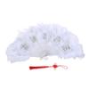 Lightweight and Delicate Handmade Feather Fan Soft Fan for Dance Performances Fan Pendant for Women's Wedding and Party