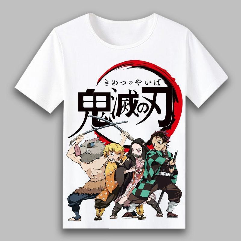 New Product Demon Slayer Blade Stove Door Charcoal Zhilang You Bean My Wife Shanyi Anime Short sleeved Tshirt