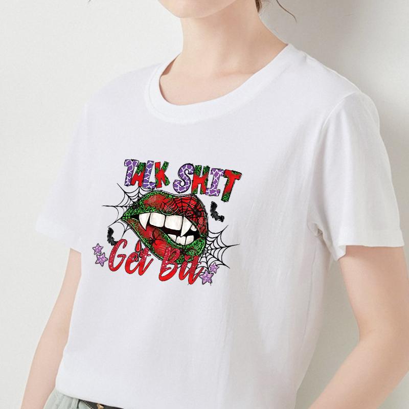 Halloween Lips Iron Sticker Clothes Appliqued Arts Crafts Ironing Washable Heat-Adhesive Transfer Diy Accessory Iron On Patch