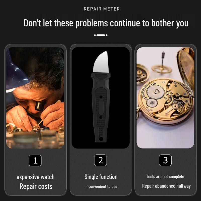 Precision Watch Repair Tool: Multifunctional Metal Case Opener & Dial Remover