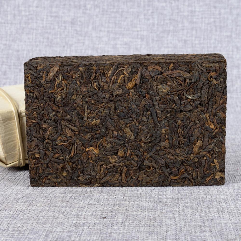 250g Premium Ripe Pu'er Tea Brick Yunnan Bamboo Wrap Natural Loose Leaf Organic Chinese Health Drink