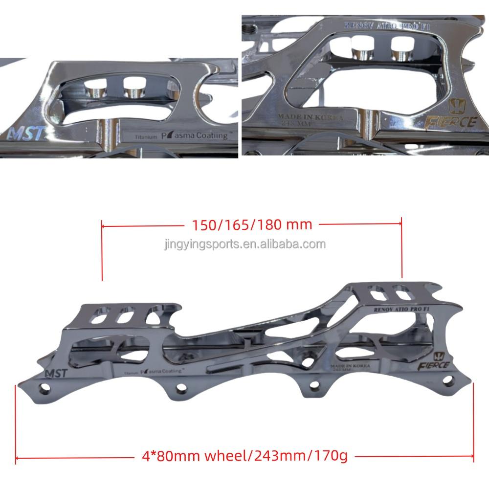 Wholesales Customized Inline New Speed Roller Skating Chassis Aluminum Alloy CNC Speed Inline Racing Skate Shoes Frame