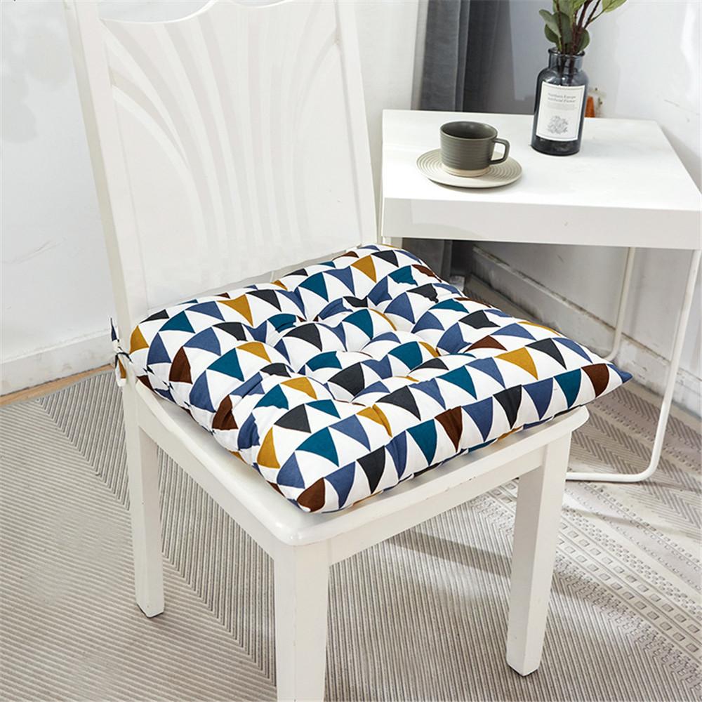

40*40cm Garden Patio Sofa Coarse Cloth Chair Seat Pads Cotton Linen Cushion Dining Cushions