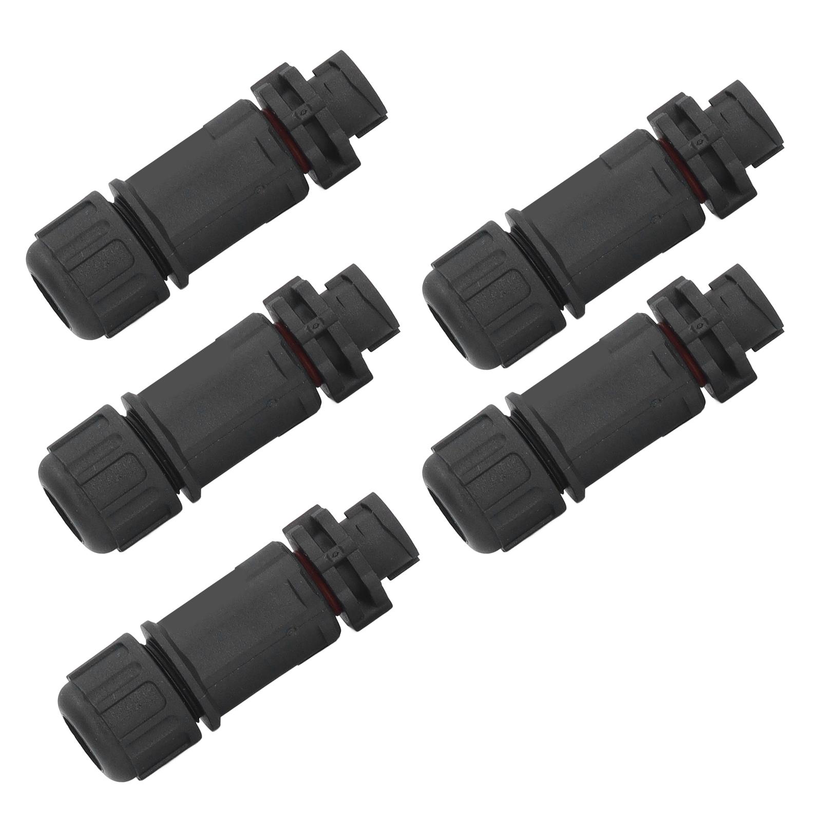 

5PCS Aviation Cable Connectors IP67 Waterproof E7 Buckle 4 Pin 71628UNS Thread Solder Wiring