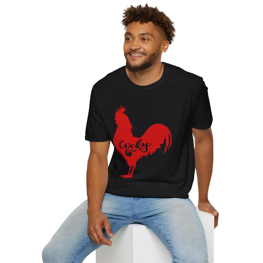 Funny Cocky Rooster T Shirt Vintage Breathable Casual Slightly Homme Designer Clothes Unisex Top For Everyday Wear