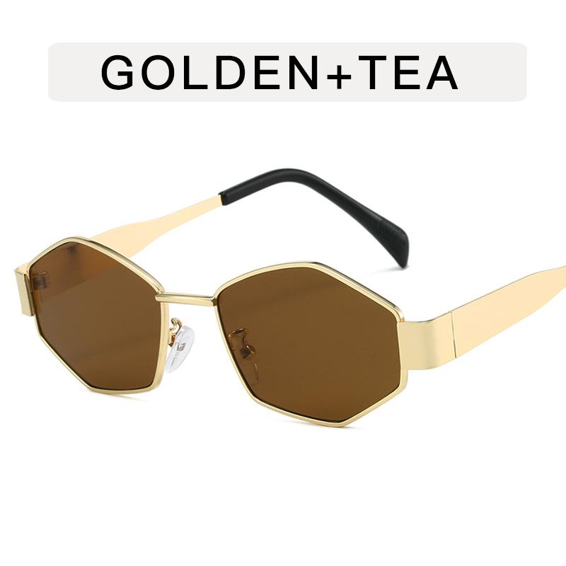 European American Style Women Sunglasses Polygon Shape New Fashion Designer Sunglasses Men Vintage Stylish Female Sunglass