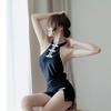 Sex underwear sexy temptation split cheongsam female transparent temptation sexy uniform Guanyun County 1375