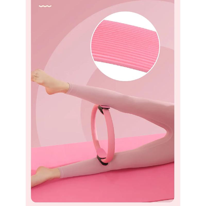 Pilates Ring Resistance Circle With Non Slip Handles For Home Fitness Leg Arm Back Stretching Training ABS Fiberglass Exercise Tool