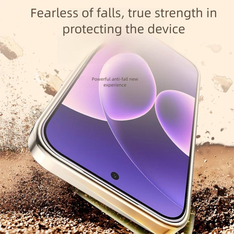 Premium Magnetic Vegan Leather Hidden Stand Cover for Xiaomi 17 Pro Max Case 360 Rotatable Metal Bracket Plating Frame