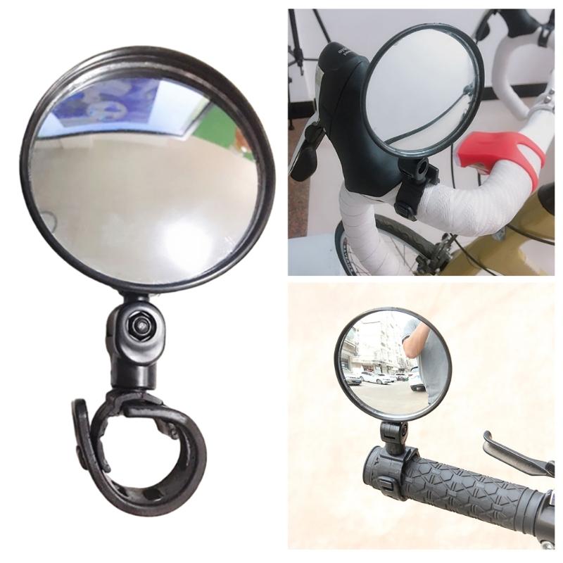 Handlebar Bike Glasses, Bicycles Cycling Rear View Glasses, 360 Degree Adjustable Rotatable Handlebar Mounted Glasses