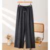 2025 Puyuan Autumn/Winter Merino Wool Blend Slimming Straight Leg Pants with Lace for Women