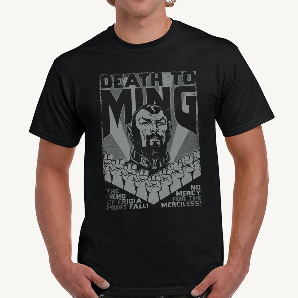 Death To Ming Flash Gordon Movie Poster T-Shirt (1940 Classic Serial Unisex T-Shirt XXXXL