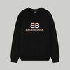 Balenciaga Printed Round-neck Pullover Sweater BL127 Black