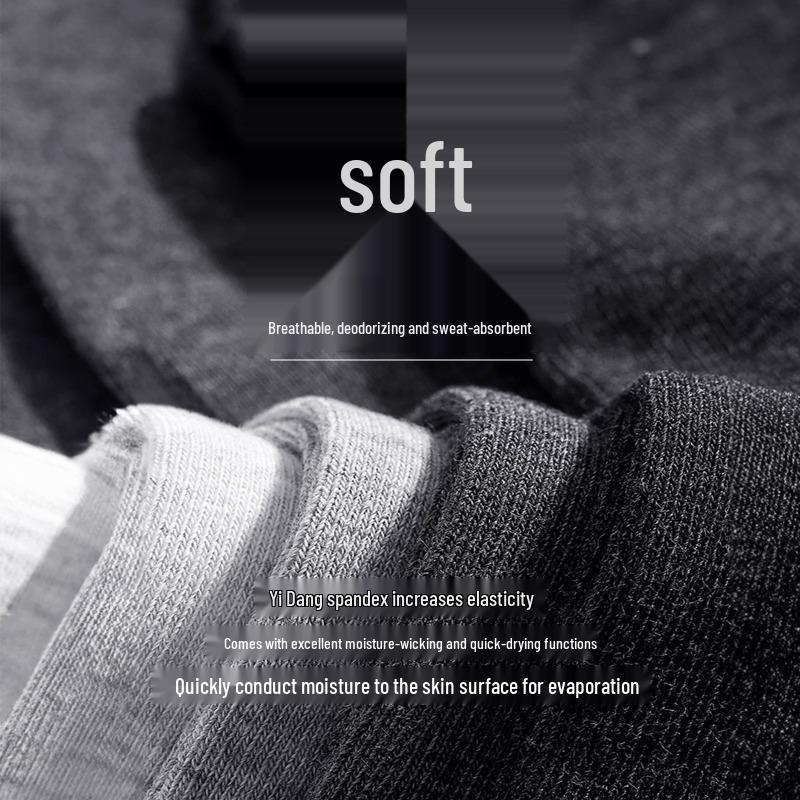 Men's Disposable Mid-Calf Socks - Sweat-Absorbent, Wash-Free, Ideal for Travel and Business Trips