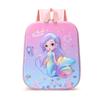 Elsa 3d Cartoon Hard Shell Double Shoulder Backpack Unicorn Schoolbag Waterproof