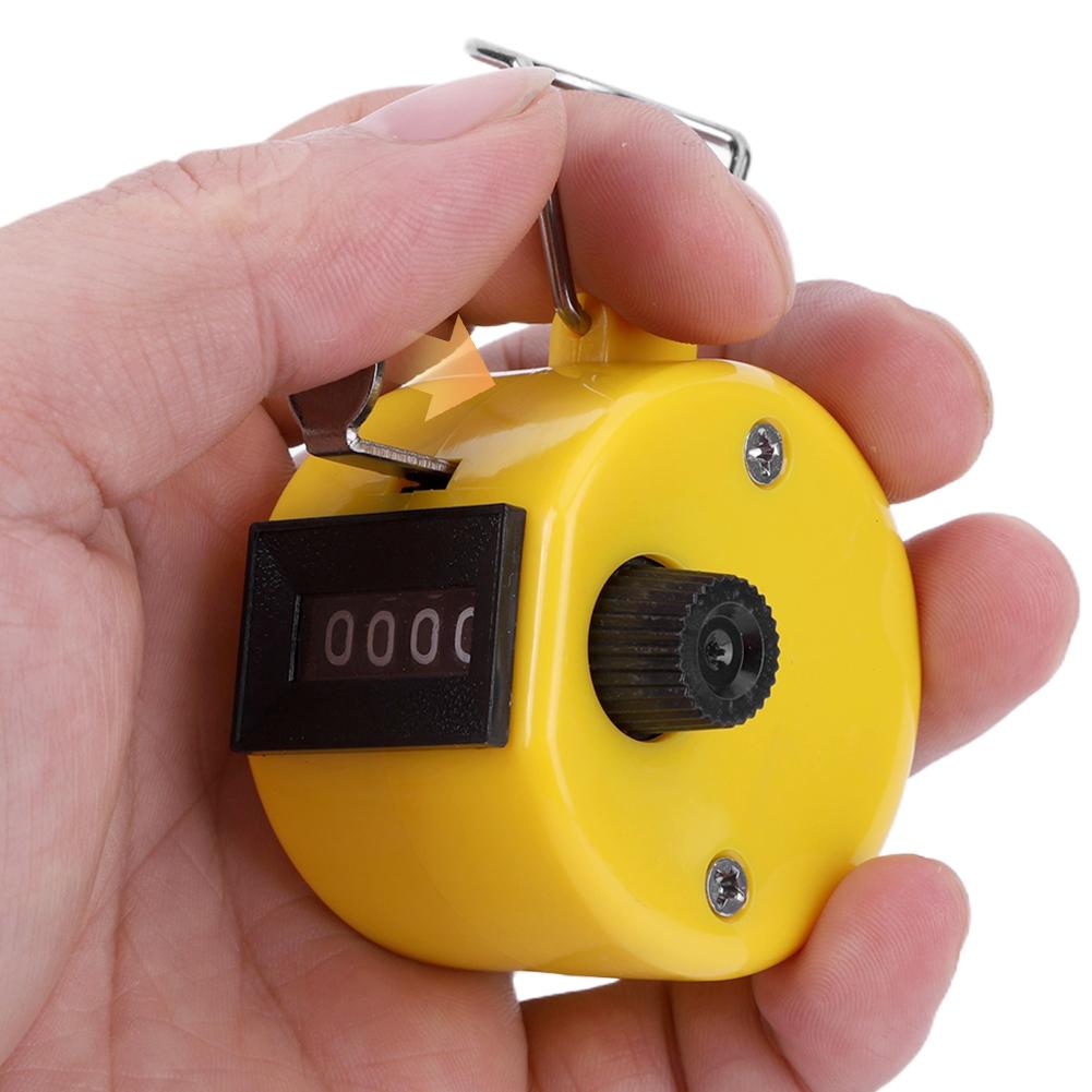 Handheld Tally Counter 4-Digit Number Count Clicker Counter Hand Counter for Counting Knitting Coaching Golf Fishing