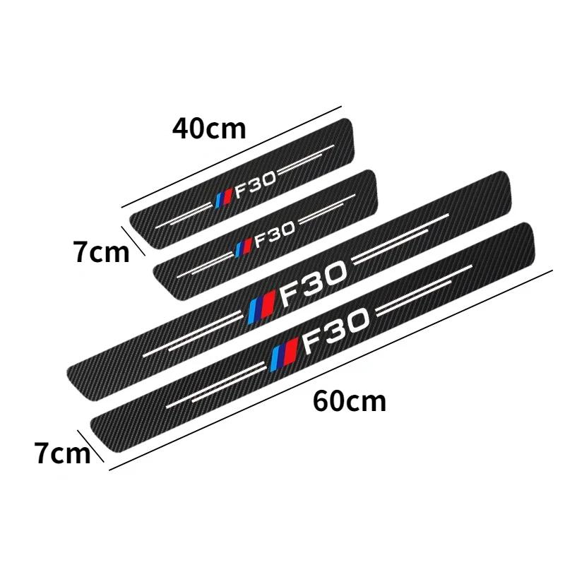 4Pcs Car Door Sill Protection Threshold Anti Scratch Sticker For BMW F10 F20 F30 F31 F48 F01 F02 E30 E34 E36 E39 E46 E60 E87 E90 F1