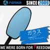FENRIR Black Motorcycle Motorcycle Bar End Mirror Bike Mirror Retro CNC Aluminum Anti-Glare Blue
