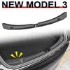 For 2026 2026 2026 Tesla Model 3 Highland Rear Bumper Guard Protector TPE Trunk Bumper Sill Cover Model 3 Highland Accessories