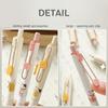 1/4pcs Rich Cat Gel Pens Set Cute Cartoon Lucky Kitty 0.5mm Black Color Ink for Writing Office School